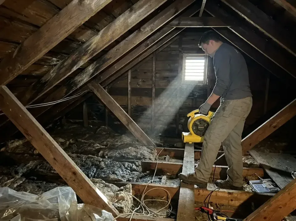 attic-water-damage-drying-proc-007 — frequently asked questions, Emergency Water Extraction & 24/7 Flood Response in Washing…